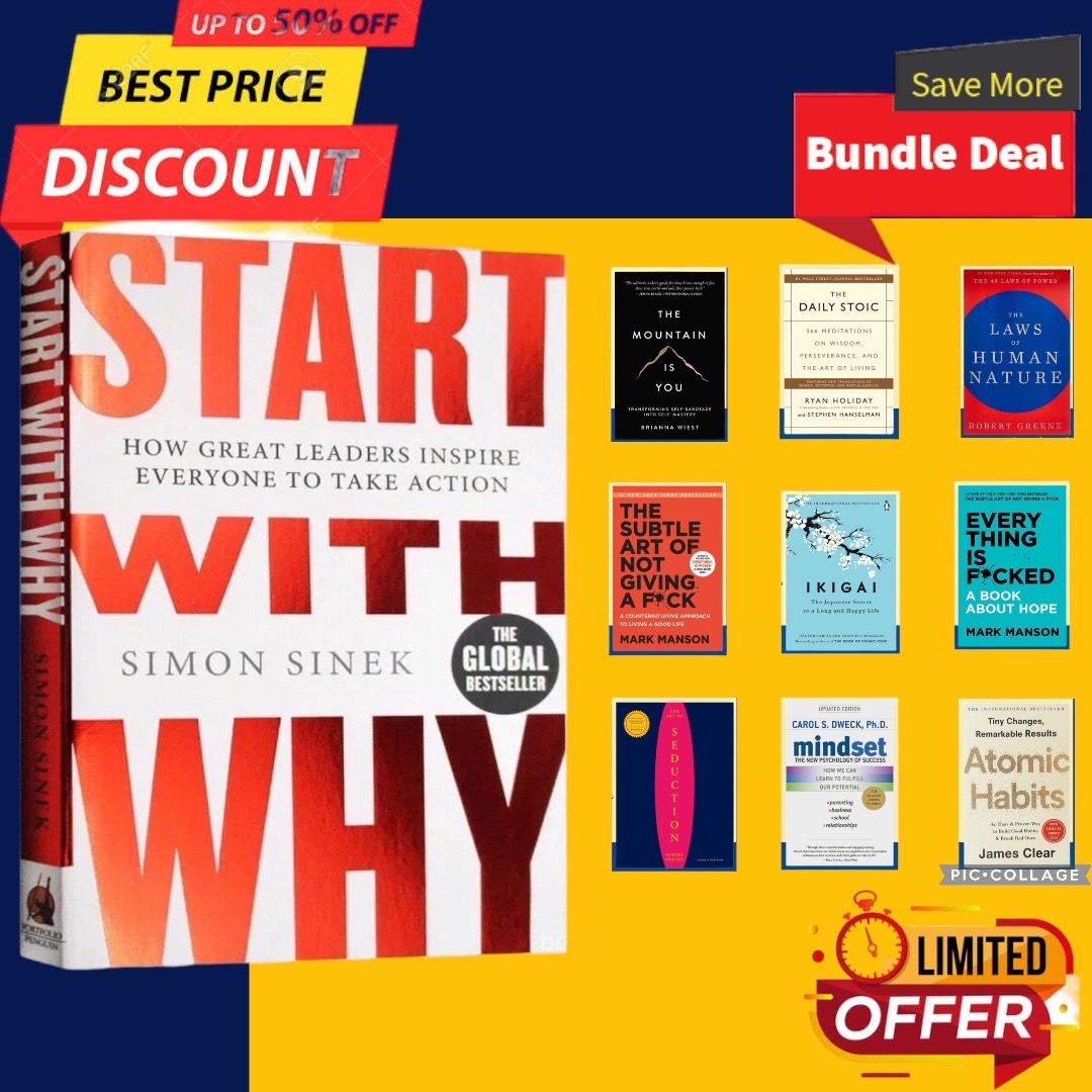 [BUNDLE PROMO] START WITH WHY PLUS ONE SELFHELP MOTIVATIONAL BOOK