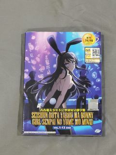 DVD ANIME SEISHUN BUTA YAROU WA BUNNY GIRL VOL.1-13 END + MOVIE REG ALL ENG  SUBS