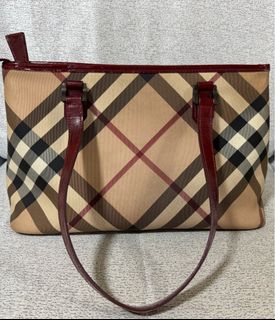 Burberry nova deals check tote discontinued