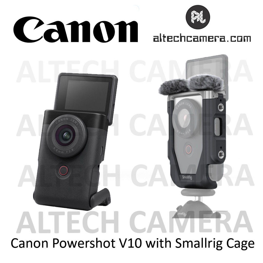 Canon PowerShot V10 Vlog Camera Livestream Webcam (Free SmallRig Cage ...