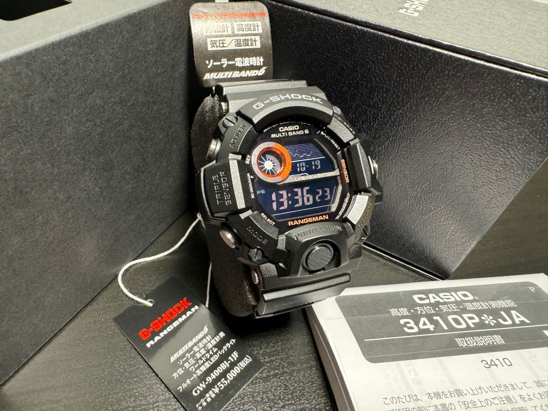 Casio G-Shock Rangeman GW-9400BJ-1JF, 男裝, 手錶及配件, 手錶