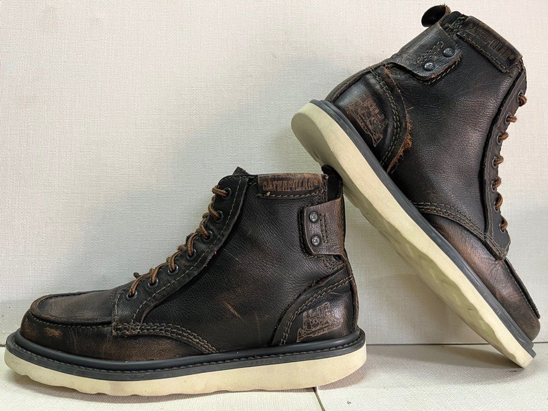 Caterpillar Moc Toe 7UK Men s Fashion Footwear Boots on Carousell