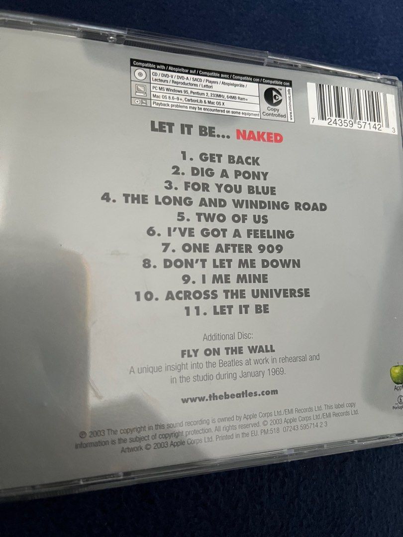 CD The Beatles Let it Be Naked 雙CD, 興趣及遊戲, 音樂、樂器& 配件