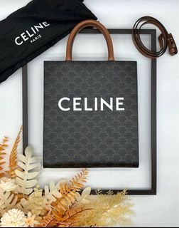 Celine Clutch with Chain in Triomphe Canvas And Lambskin – Noon-select