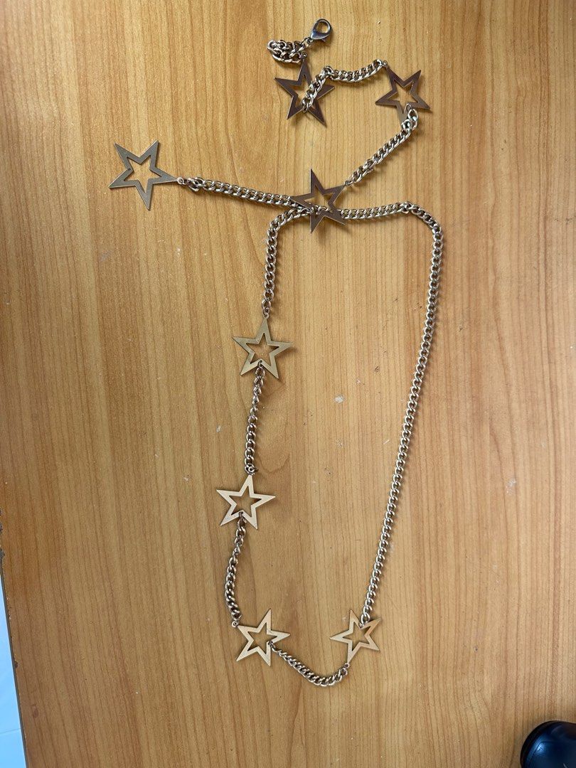 Gold star chain belt cheap