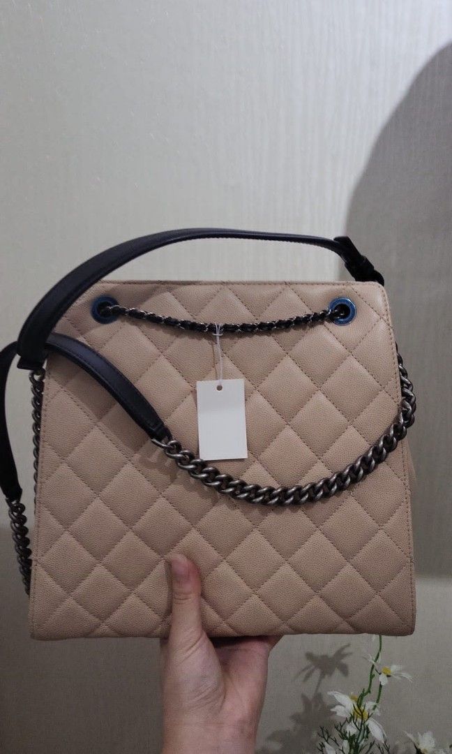 Chanel accordion bucket bag cheap