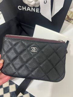 Chanel Classic Mini Pouch, Mini O Case Caviar (Black), Luxury, Bags &  Wallets on Carousell