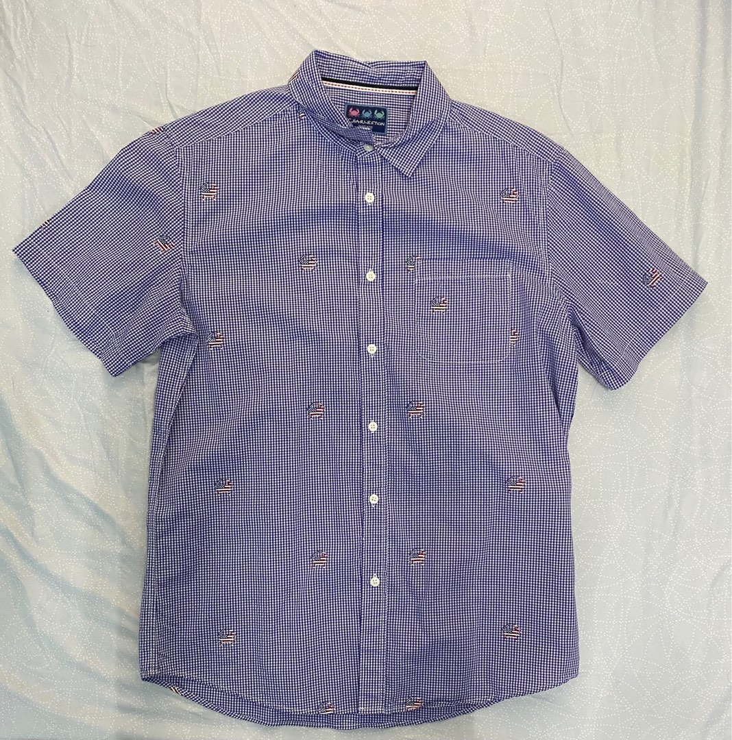 Charleston Patterned Polo, Men's Fashion, Tops & Sets, Tshirts & Polo