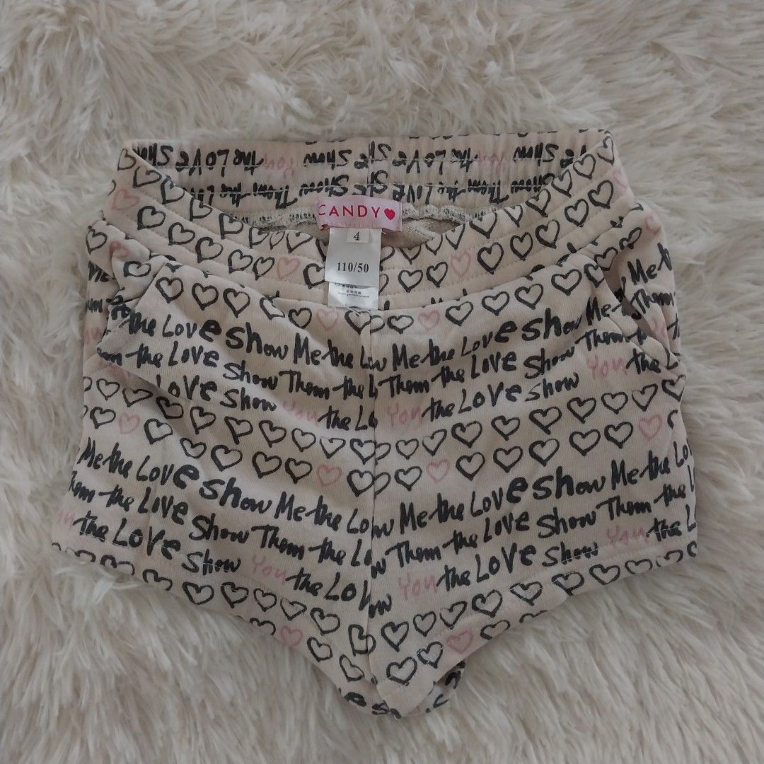 Buy Victoria's Secret Baby Pink Leopard Hearts Cotton Short