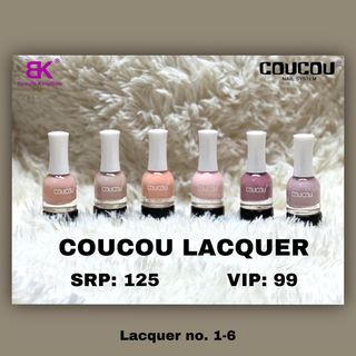 Coucou Nail Lacquer 15ml Regular Nail Polish High Quality 01 & 37 Colors