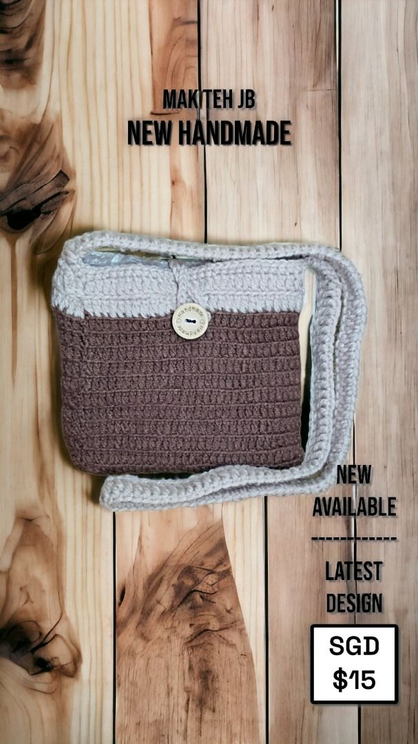 CROCHET CROSS BODY BAG (Category: Cross-body Bags) located in Singapore. Submitted by maktehjb_fleamarket (Listing ID 1260959557, Image 2). Description: MAK TEH JB, an unsung hero in her 50 years journey's, creating crochet & knitting crafts since her younger days. Crocheting and knitting is not a hobby in her case, It's a way of life in our mom versions. "Fly tall Mak Teh with your yarns and needle." Lotsa love from us.