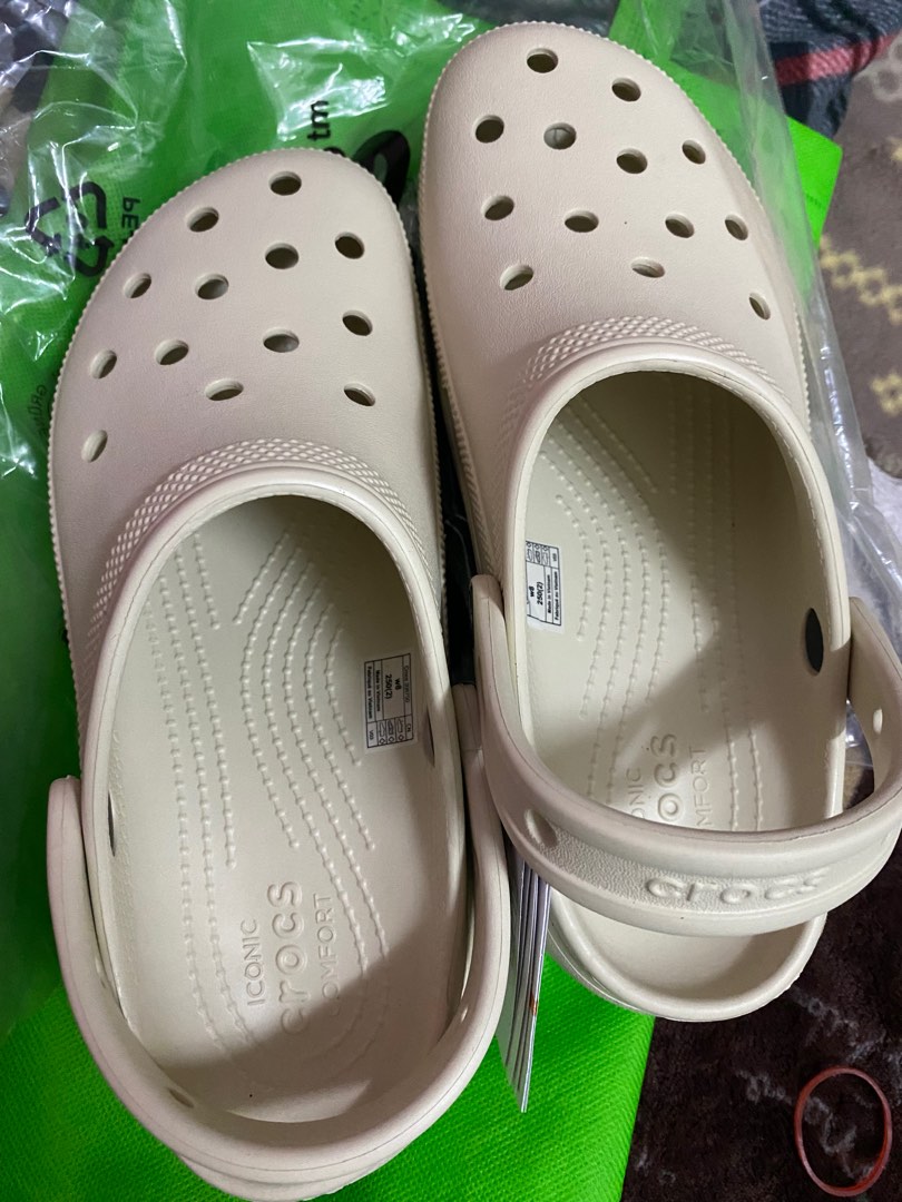 Crocs Thick Heel Women Bone White