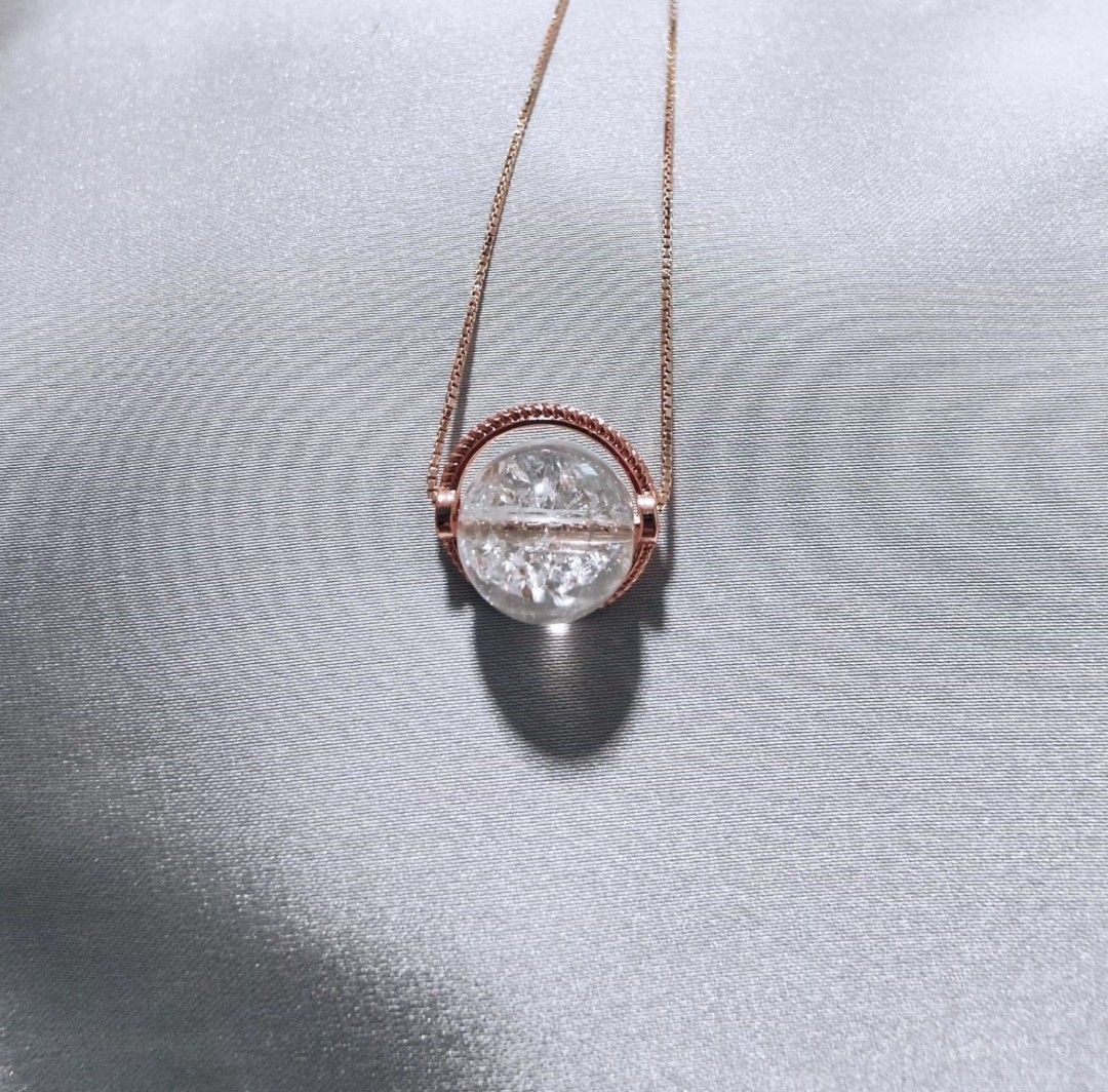 Gold crystal sales pendant