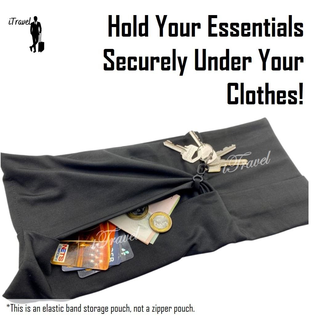 Dark Grey Travelling Money Belt Running Mobile Phone Pouch