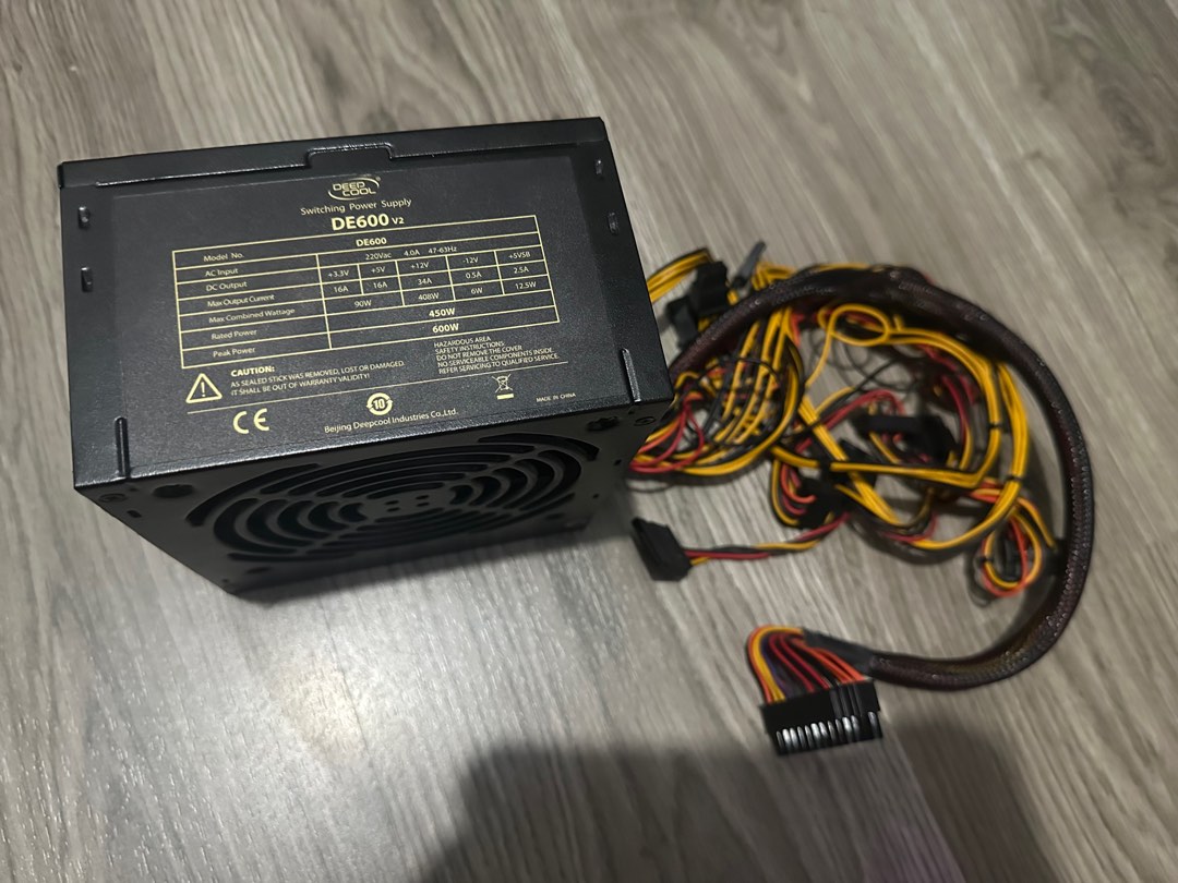 Deepcool DE600 V2 450W power supply PSU, Computers & Tech, Parts ...