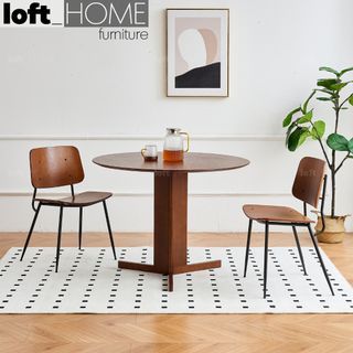 Dining Chair 2pcs Set Walnut SOBORG