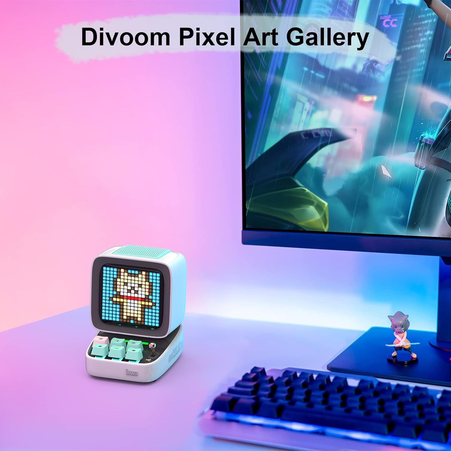 Divoom Ditoo Pixel Art Gaming Portable Bluetooth Speaker With App ...