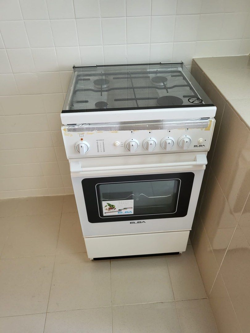 ELBA free standing cooker( LPG gas) with built in oven, TV & Home