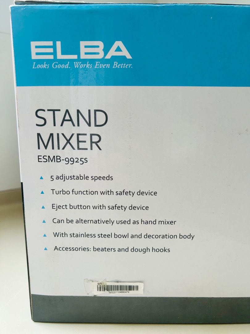 ELBA STAND MIXER MODEL ESMB9925S, TV & Home Appliances, Kitchen