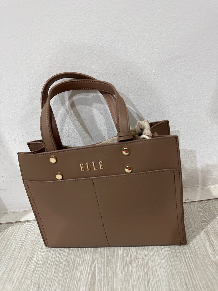 ELLE handbag Dark Brown