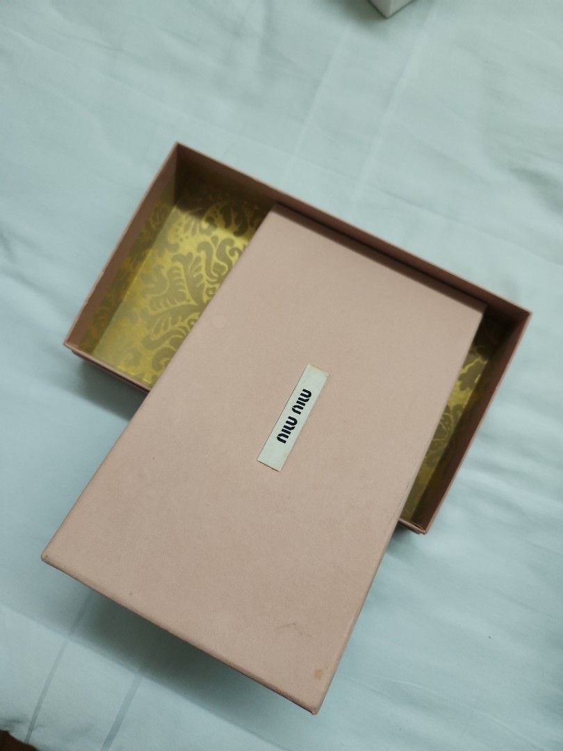 Empty Mui Mui Boxes, Luxury, Accessories on Carousell
