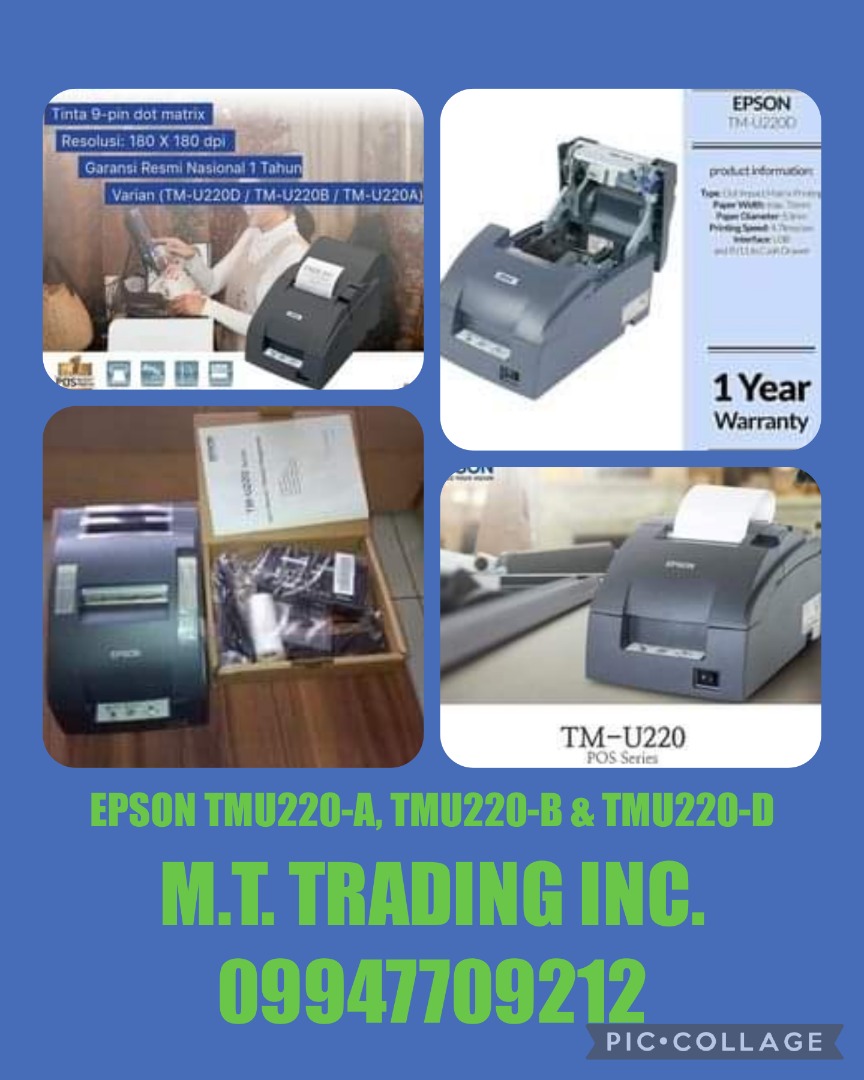 EPSON DOTMATRIX POS PRINTER TMU220, Computers & Tech, Printers