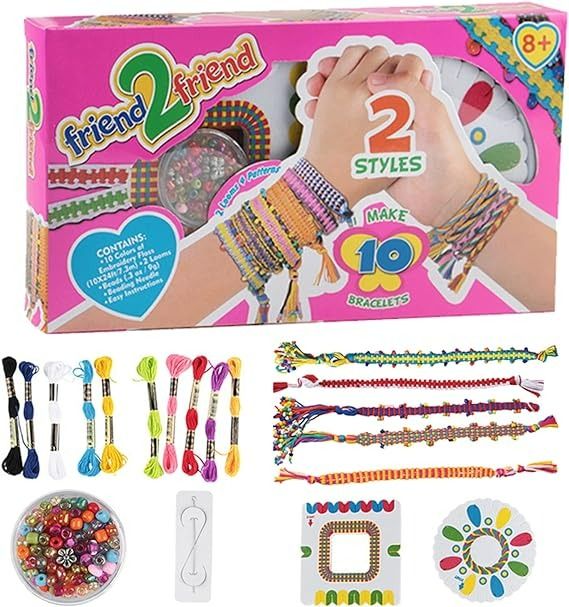 DIY Friendship Bracelet Making Kit Toys Arts & Crafts String Maker Tool for  Teen