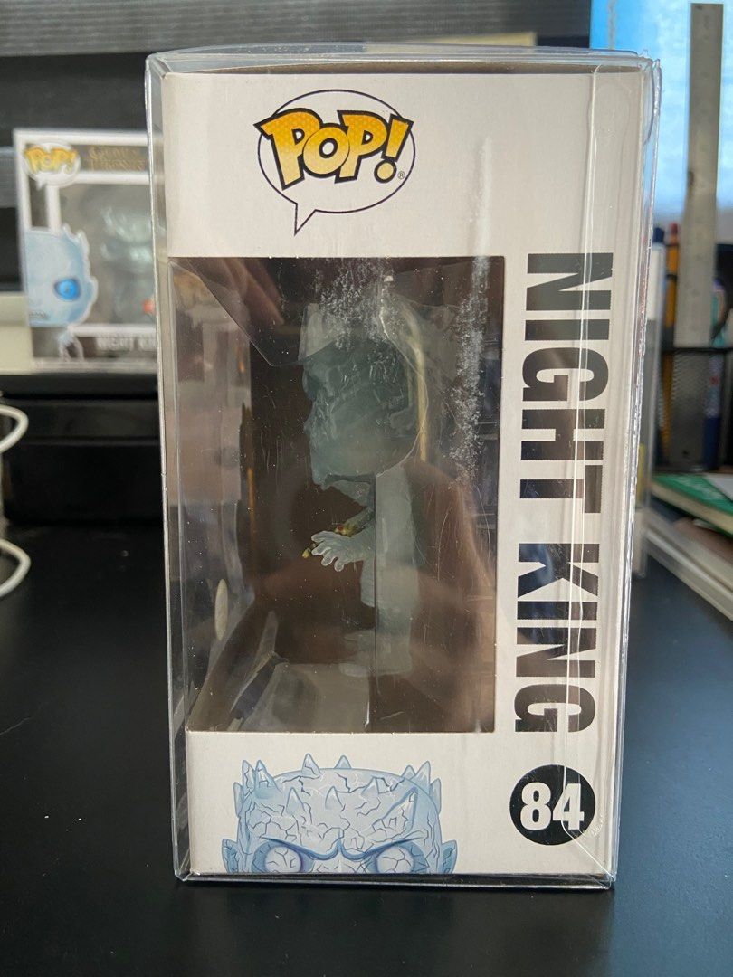 Funko Pop Game of Thrones (GoT) Night King GITD 84 (Category: Designer & Blind Box Toys) located in Batangas. Submitted by arc.robi (Listing ID 1260853922, Image 2). Description: 9.8/10 NOOB Vaulted Stickered/Exclusive Pop Night King (Glow in the Dark) 84 Free pop protector .