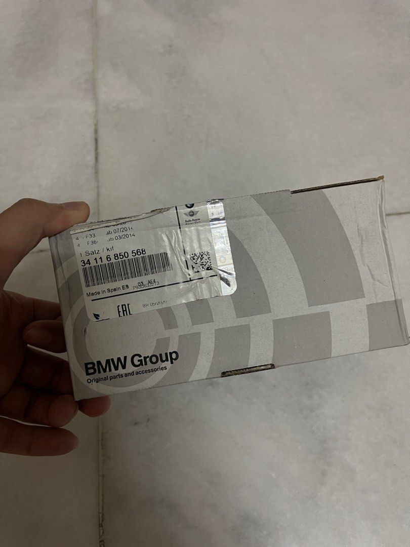 Genuine BMW F30 Front Brake Pads with Sensor, Auto Accessories on Carousell