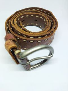 Genuine leather belt. Unisex
