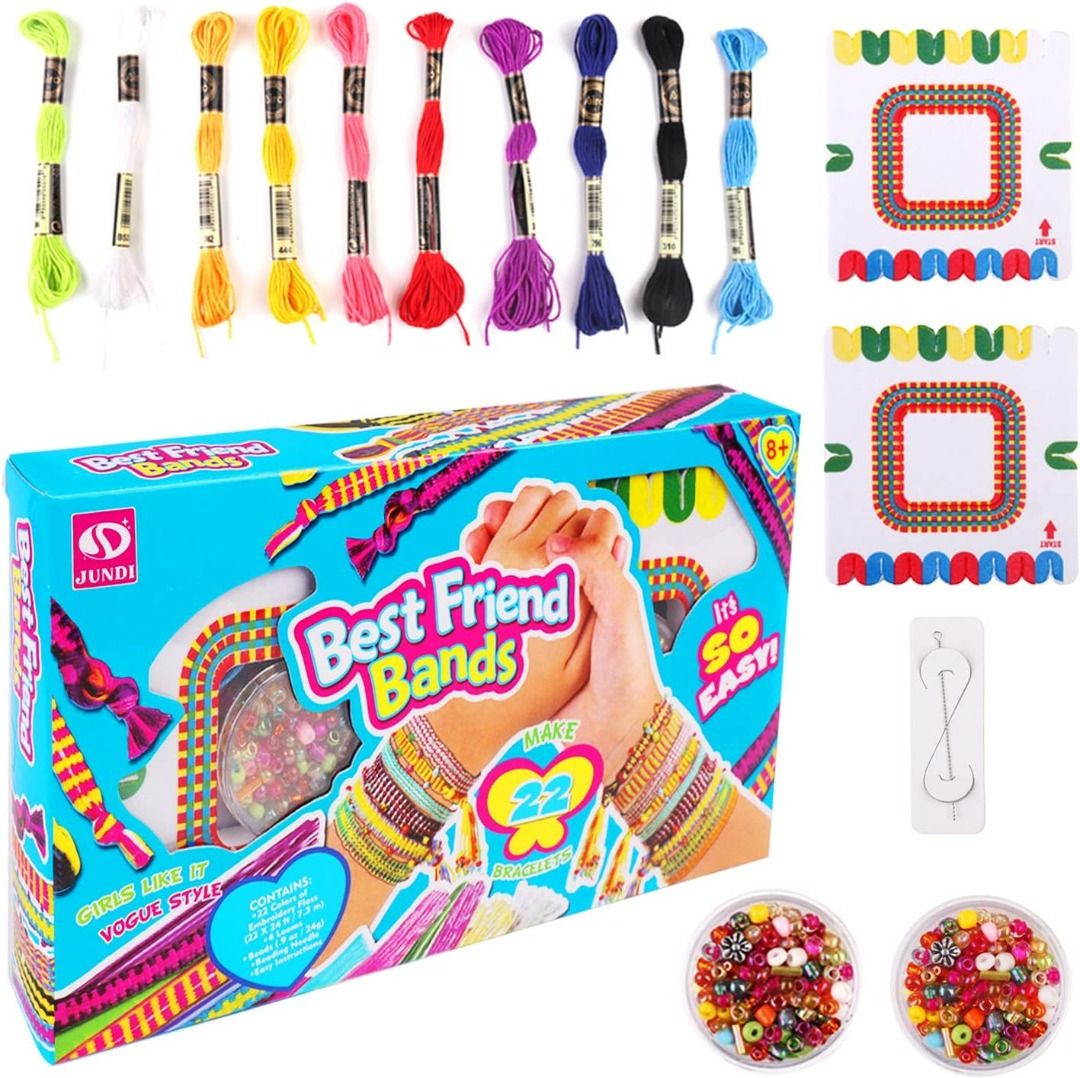 Friendship Bracelet Making Kit for Teen Girls - Arts and Crafts Ideas for  Kids A