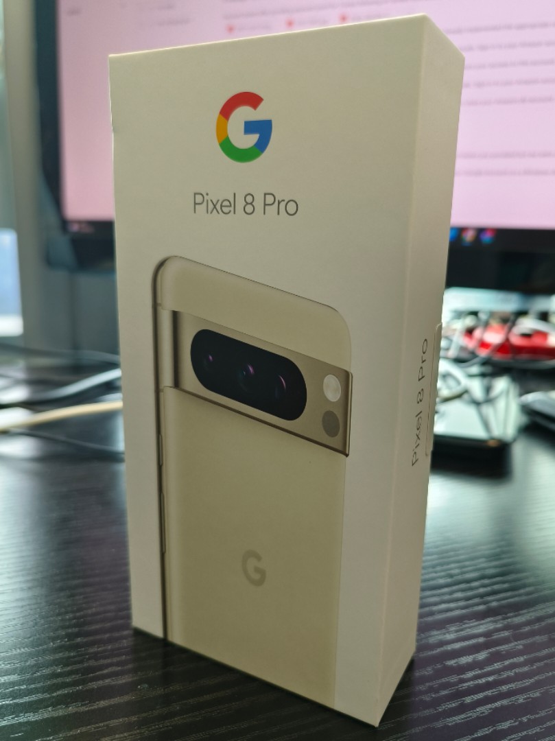 現貨全新原封歐版Google Pixel 8 Pro 128 GB Porcelain 米色, 手提電話