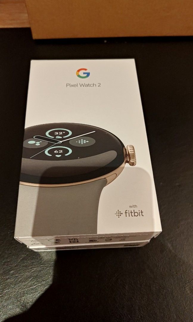 Google Pixel Watch 2（Wifi） Champagne/Hazel 香檳金鋁製錶殼/霧灰色 