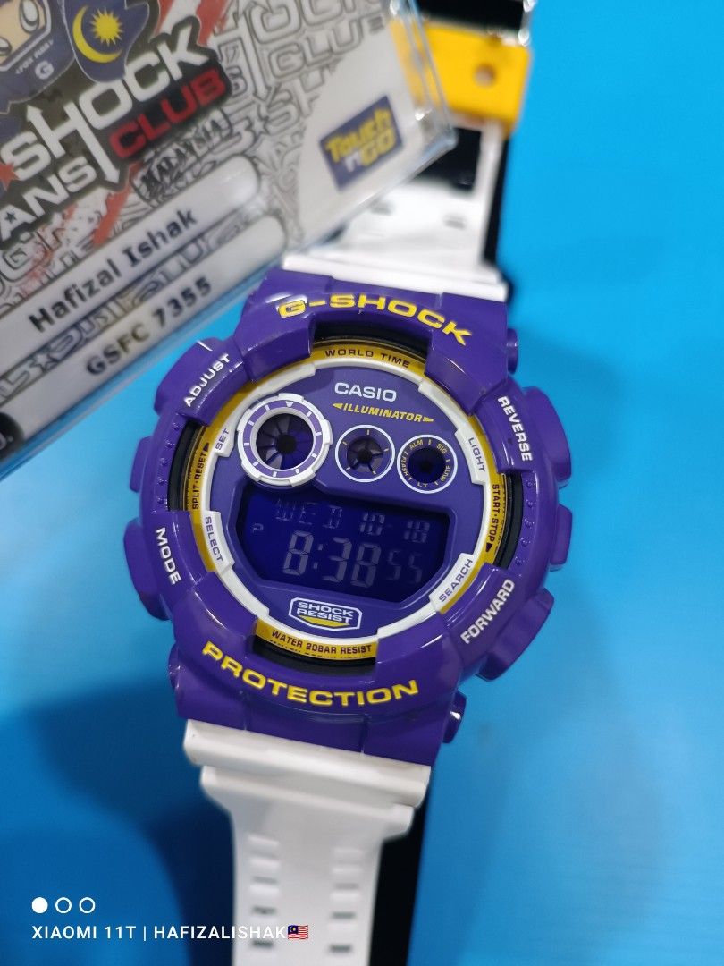 G Shock GD 120CS 6 Lakers Men s Fashion Watches Accessories