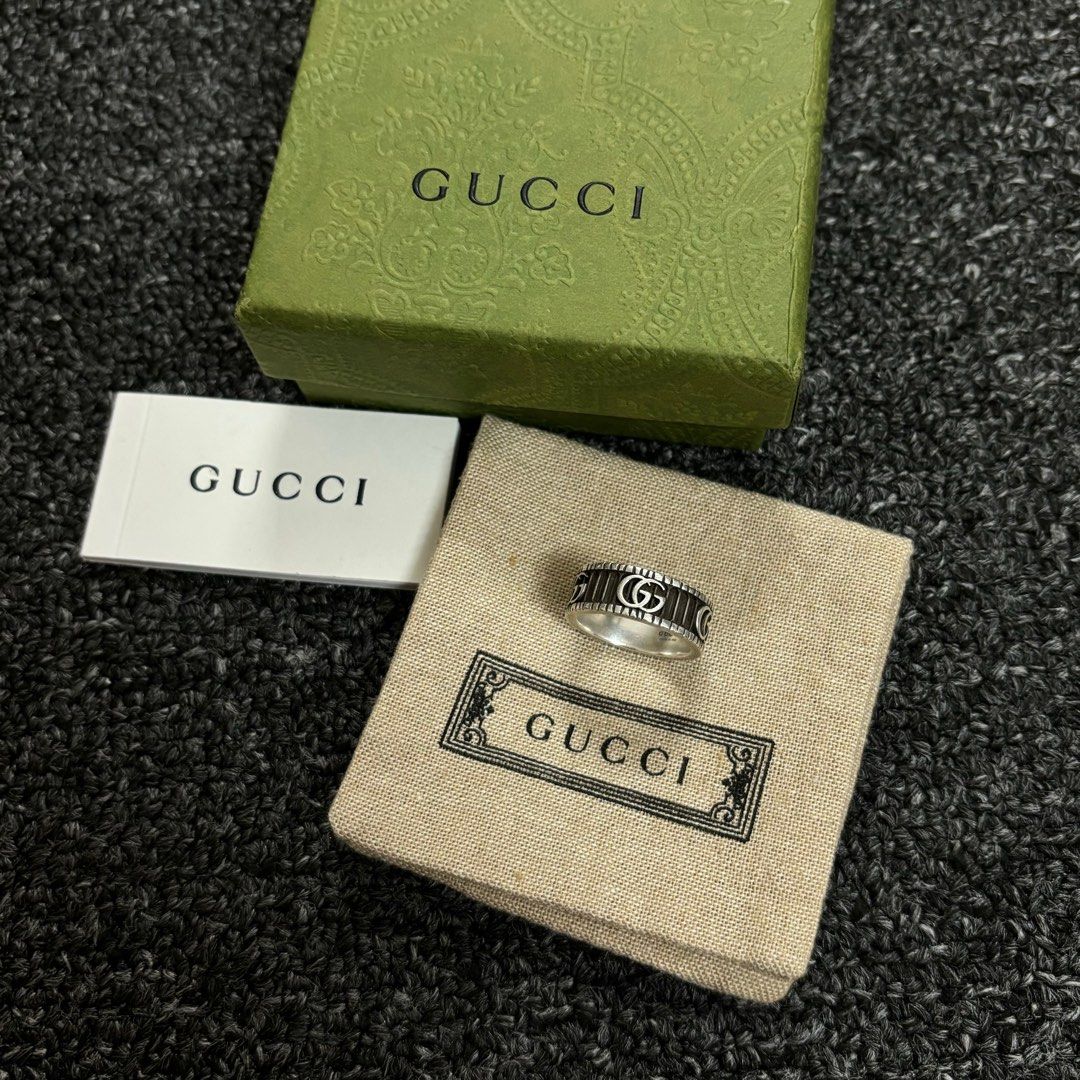 Gucci ghost deals double ring