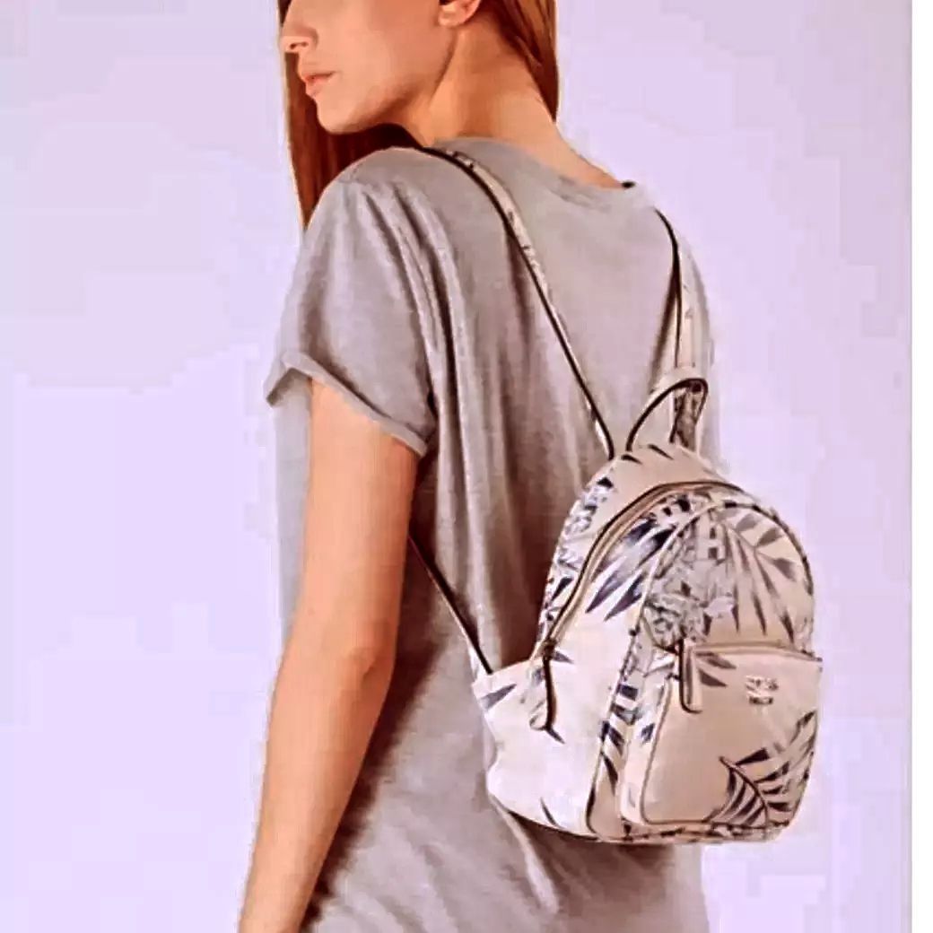 Guess white store mini backpack