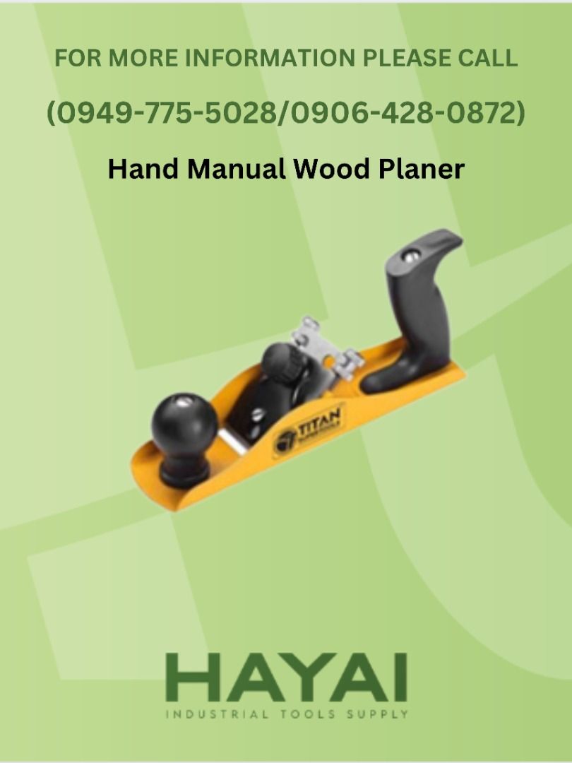 Hand Manual Wood Planer, Commercial & Industrial, Construction Tools