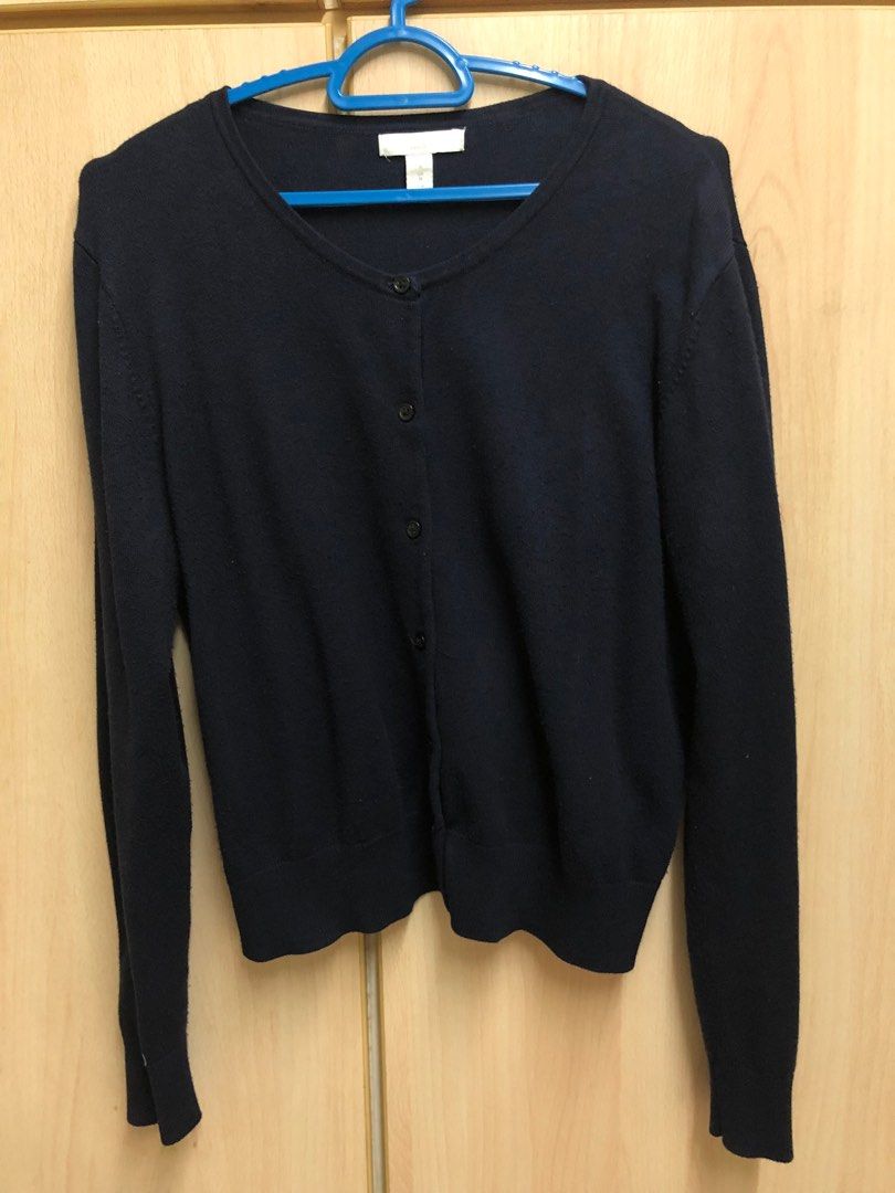 H&m top navy cardigan