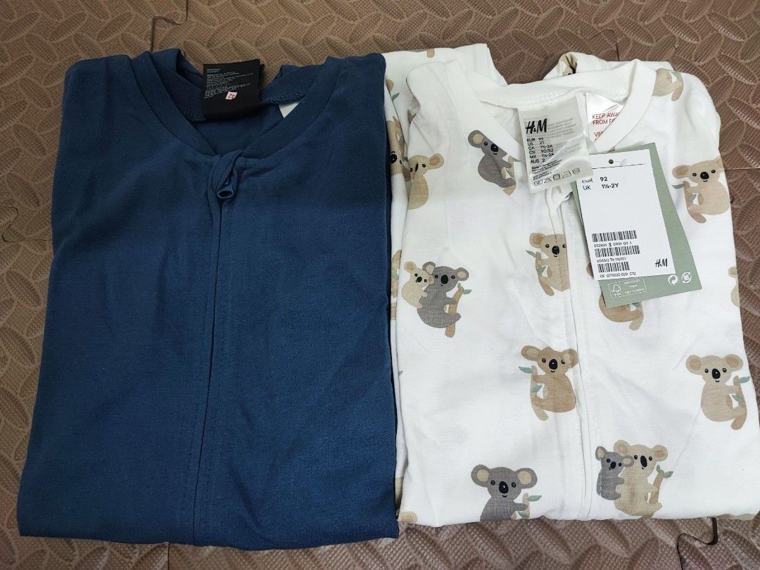 H M Zip Sleepsuits Babies Kids Babies Kids Fashion on Carousell