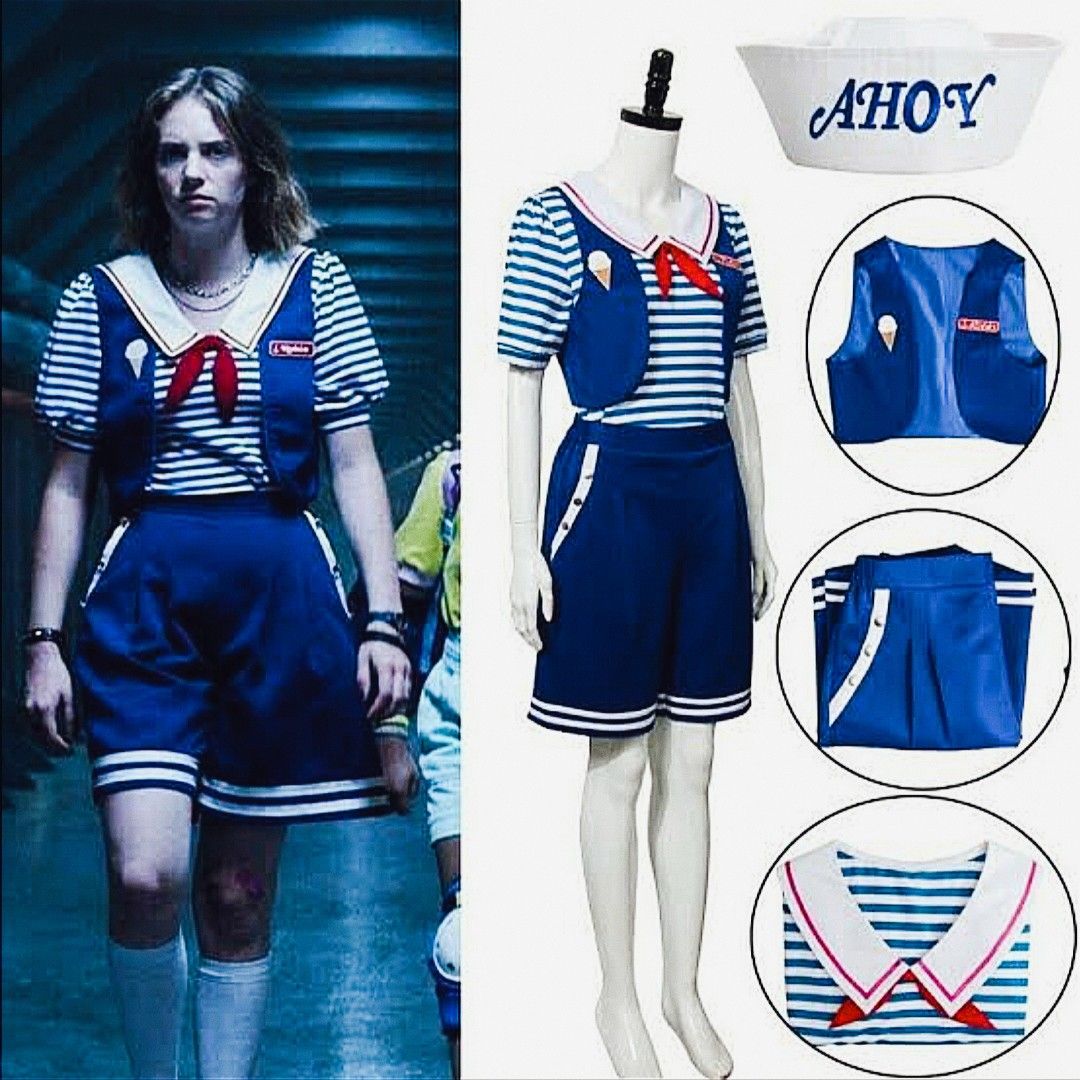 HOLLOWEEN COSTUME (ROBIN'S SCOOP AHOY UNIFORM IN STRANGER THINGS