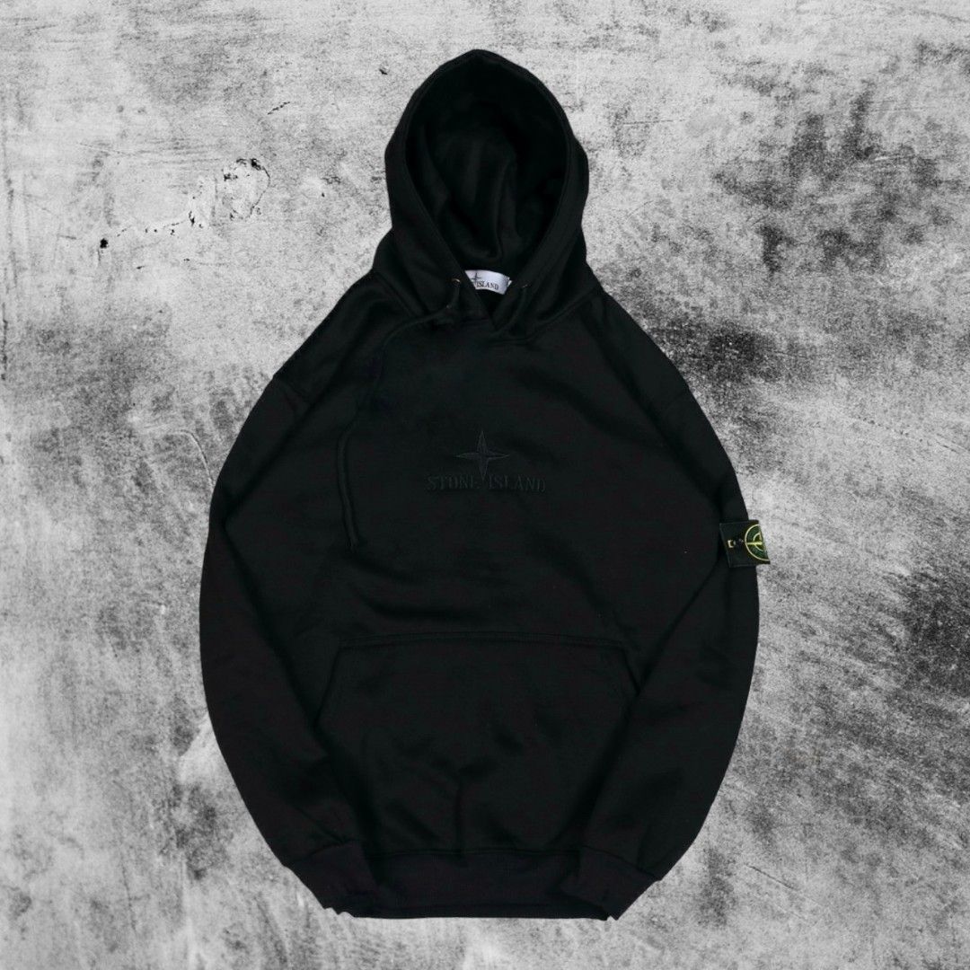 Stone island hoodie big logo online