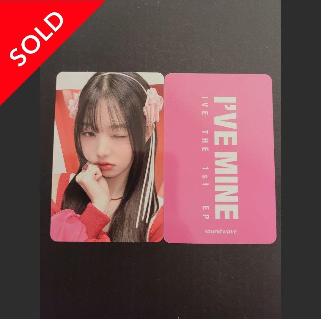 INSTOCK) IVE I've Mine Wonyoung Soundwave R1 POB PC, Hobbies