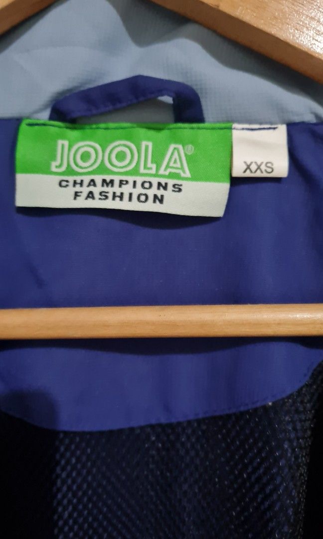 Joola Jacket & Jogging Pants Set (Category: Activewear) located in Manila. Submitted by princesssugarrush (Listing ID 1260875719, Image 2). Description: Brand New Joola Jacket & Jogging Pants Set - brand new - unisex - fits medium built -tag size Euro XXS but fits Asian medium measurements (laid flat) chest: 20" (40" circumference) lenght: 24" Pants: waist: 24"-36" hips: 44" length: 39".