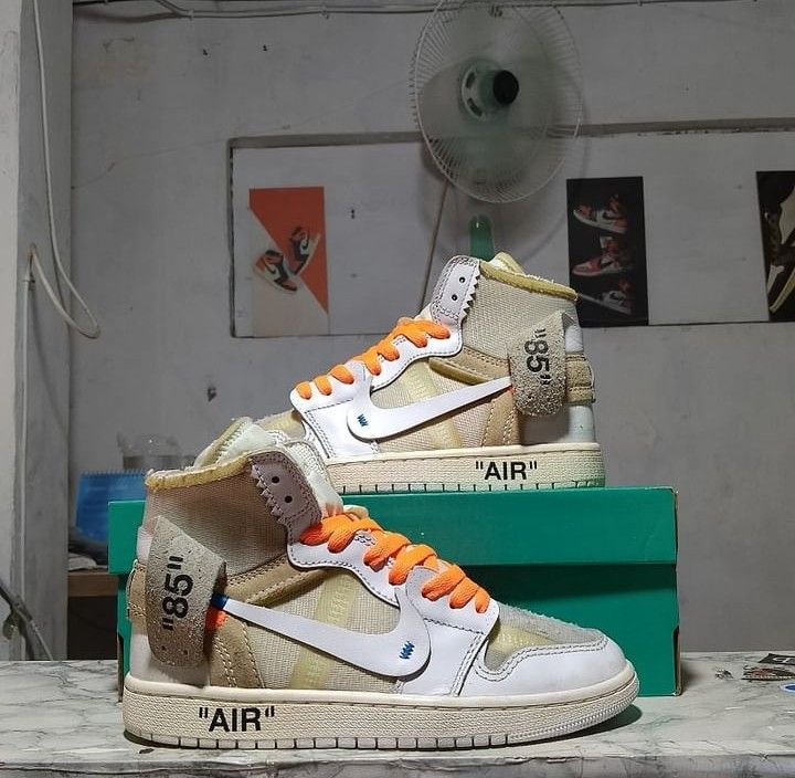 Off White Sepatu Air Jordan Ori Retro High J1 Off White Price