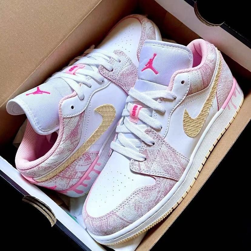 Air jordan 1 low beige pink cheap