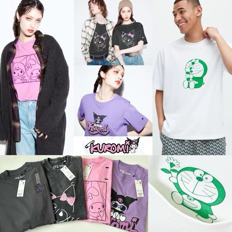 Kaos Sanrio Doraemon Uniqlo Fesyen Wanita Pakaian Wanita Atasan Di Carousell 