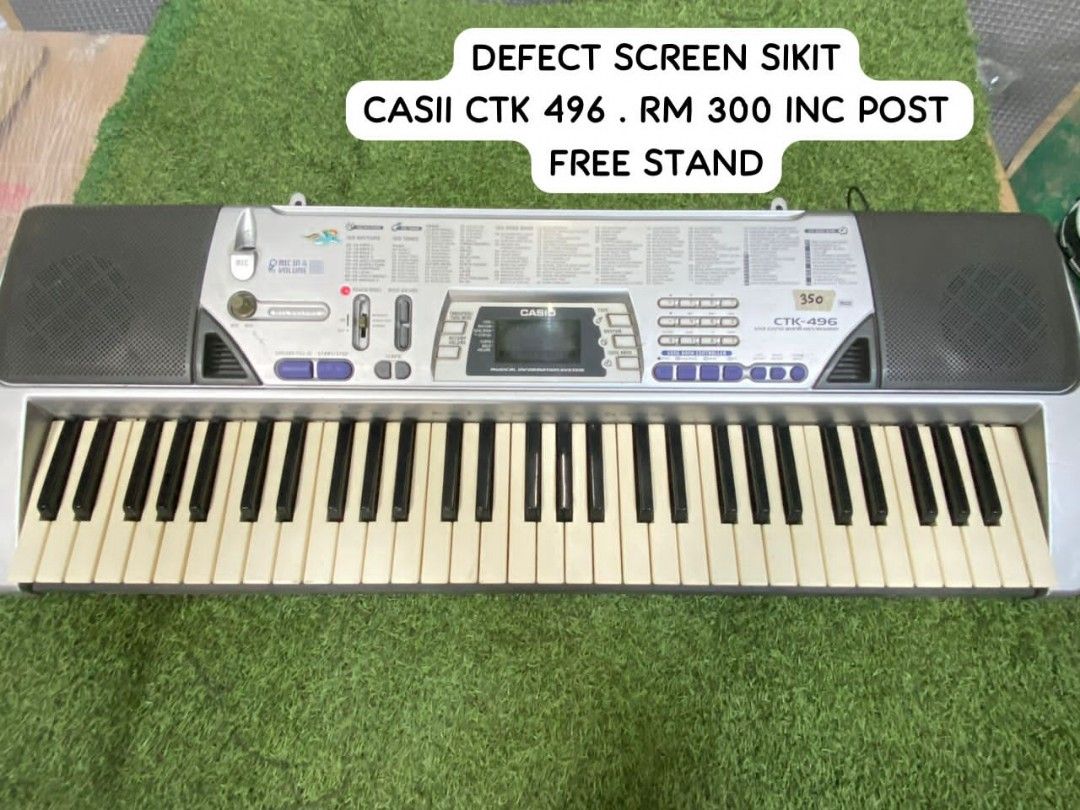 Keyboard Casio CTK 496, Hobbies & Toys, Music & Media, Musical