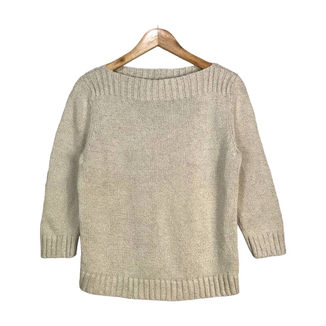 Lauren - Ralph Lauren Boat Neck Sweater (Cream), Women’s Fashion, Coats