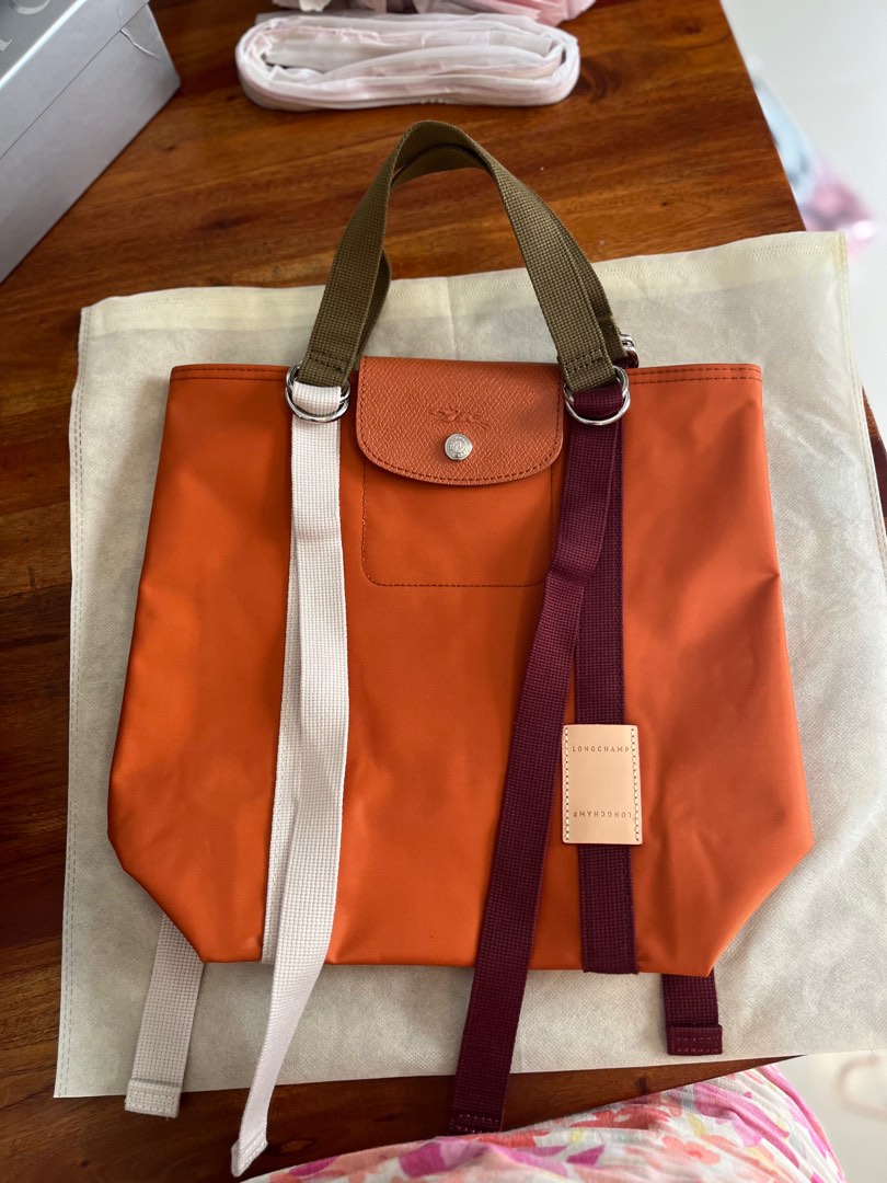 Longchamp Le Pliage Small Re-Play Tote Bag Carotte