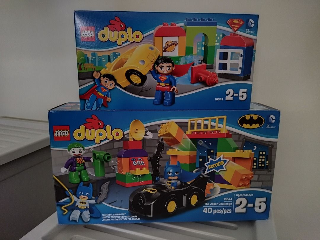LEGO DUPLO 10543 Superman Rescue and 10544 The Joker Challenge